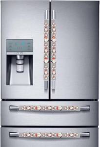 lot 8341 image: Miaowater 4-Pcs Refrigerator Door Handle Covers Anti-Skid Anti-Static