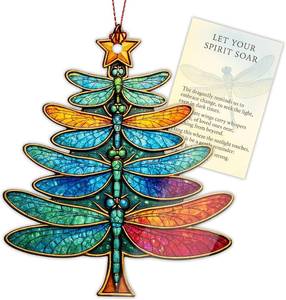 lot 8371 image: 2 Pack Dragonfly Ornament Gifts for Women - Christmas Ornaments 2026