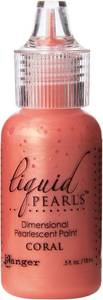 lot 8378 image: 4 Pack Ranger LPL-47520 Liquid Pearls Glue, 0.5 oz, Coral