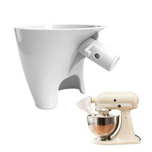 lot 8410 image: KitchenAid Flour Funnel 4.5-5 Qt, Anti-Splash Tilt-Head, Dishwasher Safe