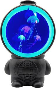 lot 8438 image: Jellyfish Lamp Astronaut Color-Changing Table Lamp with Bluetooth & Noise