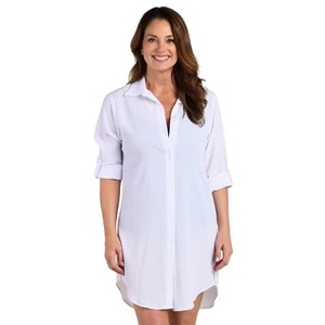 lot 8439 image: Woven Covers Button Down Tunic Medium