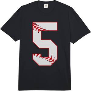 lot 8451 image: Cute 5th Birthday Baseball T-Shirt Comfort Colors Heavyweight Medium