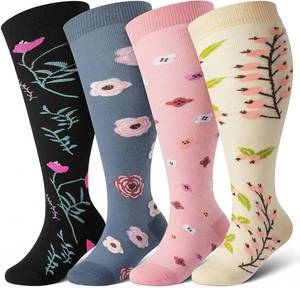 lot 8459 image: Cerpite Plus Size Compression Socks 20-30mmHg, Wide Calf, Cushioned