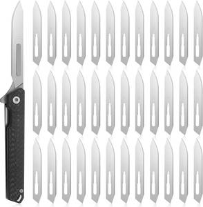 lot 8479 image: Flipper Folding Knife Carbon Fiber Set, 36-Pcs #60XT Replaceable Blades