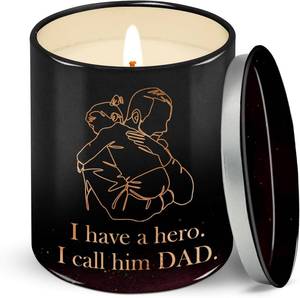 lot 8578 image: TEEZWONDER Vanilla Sandalwood Scented Candle 10 oz   Dad Gifts