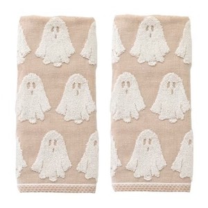 lot 8738 image: Saturday Knight Ghost 2-pc. Embellished Hand Towel