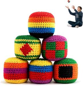 lot 8748 image: Hacky Footbag Sack Set   Soft Kick Sack Balls for Adults & Beginners