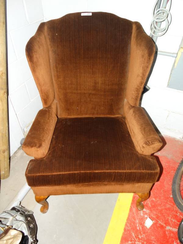 lot 4321 image: Wingback chair.