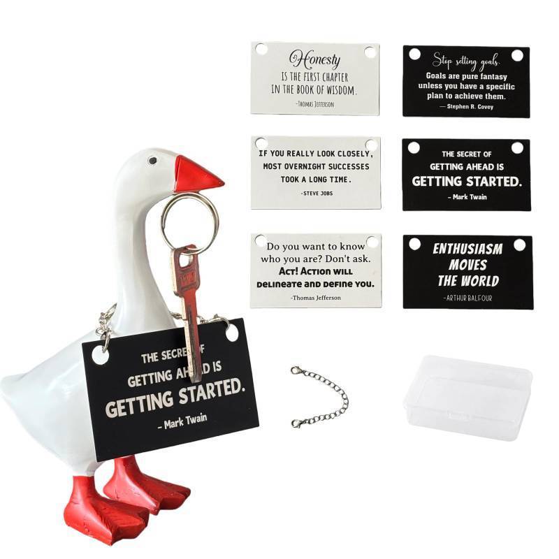 lot 2880 image: Desk Goose, Cute Desktop Goose, Strong Magnetic Goose Key Holder for Office and Home Decor Gifts for Friends and Family