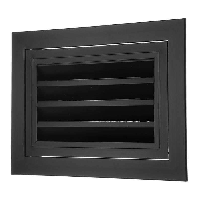 lot 1600 image: PATIKIL 8 x 12 Aluminum Gable Vent, 1Pcs Return Grille Gable Louver Air Vent with Screen Mesh Filter Removable Door for Sidewall Wall Ceiling Floor Attic Shed HVAC System, Black