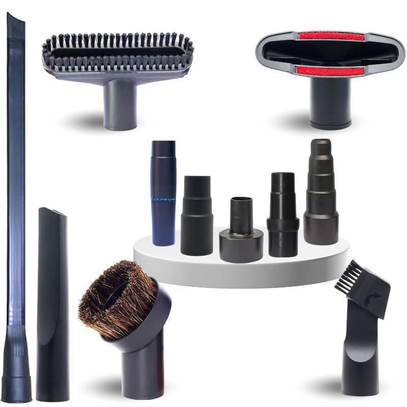 lot 3860 image: Replacement Vacuum Attachments & Brushes plus Universal Adapter Kit Compatible with Shop Vacs 2-14 1-78 1-38 1-14 Inch- Flexible Vacuum Crevice Attachment Tool for Shop Vac Accessories