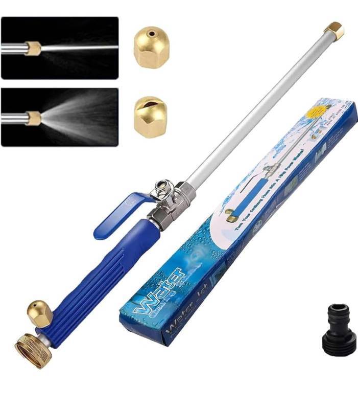 lot 9365 image: High Pressure Washer Extension Wand, Upgraded 2-In-1 Hydro Jet Hose Nozzle High Pressure For Car, 2026 New Water Arrow Sprayer, Jet Gutter Cleaning Tools For Patio Garden Outdoor Cleaning Blue