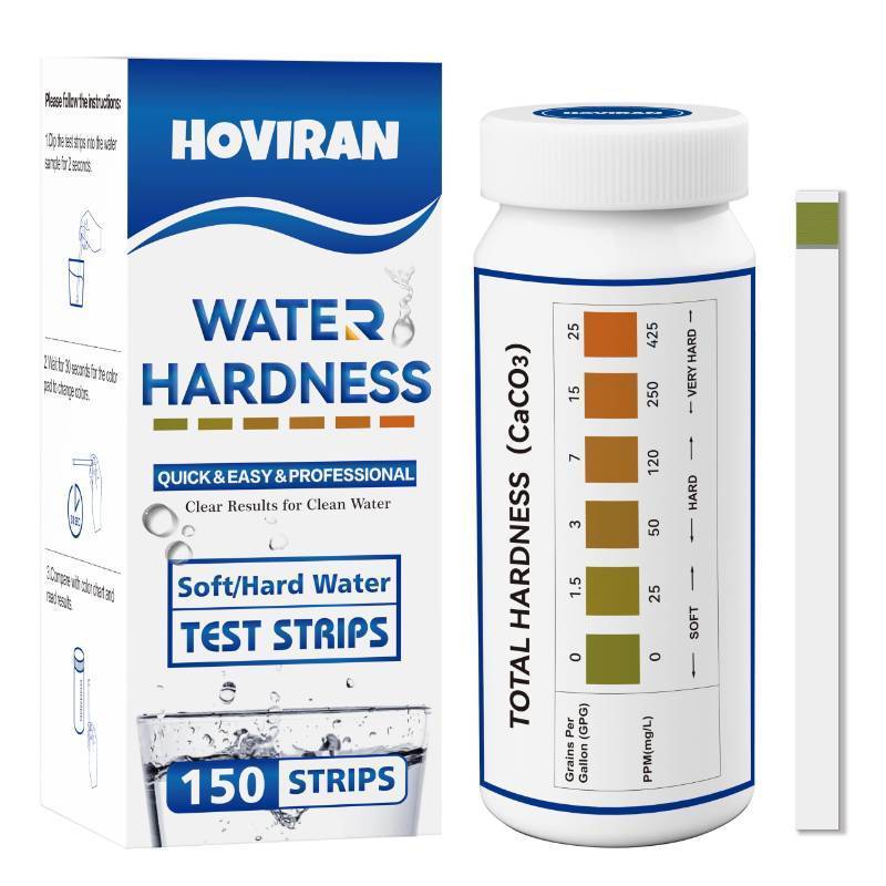 lot 1447 image: Water Hardness Test Strips 150 Strips  Instant Hard Water Testing Kit for Home, Aquarium, Pool, Spa  Fast &amp Reliable Results (0-425 ppm)