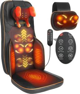 lot 11803 image: Shiatsu Neck & Back Massager   4D Kneading & Heat Therapy Chair Pad