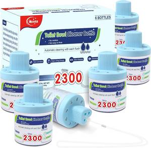 lot 11842 image: Msvvko Toilet Bowl Cleaner, Automatic Long-Lasting Blue Tablets, 6-Pack