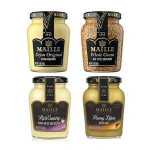 lot 11861 image: Maille Mustard Variety Pack 7 Oz, 4 Count