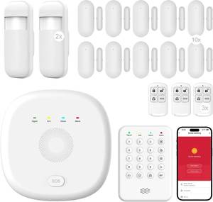lot 11863 image: WiFi Home Security System - Smart Alarm, Keypad, App Alerts, Alexa, Sensors