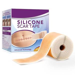 lot 11891 image: Silicone Scar Tape Roll 1.6 x 60 in for Wounds and Scars, Keloid Care 3pack