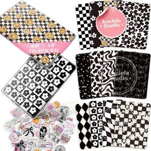 lot 11995 image: Kaciola 12 Kindle Cardstock Inserts, 50 Stickers, 17.5 12.2 cm