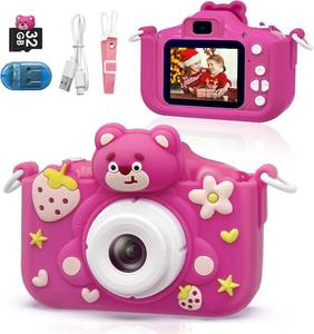 lot 12060 image: Kids Camera Toddler Digital Camera Dual Lens 40MP 1080P HD Video with 32GB