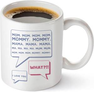 lot 12190 image: Mom Birthday Mug - Funny Gift from Son, Daughter, Children, 11oz Ceramic