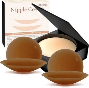 lot 12202 image: Nipple Covers for Women - 2 Pairs Silicone Pasties, Waterproof No-Show