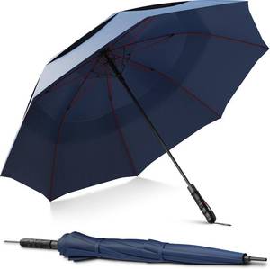 lot 12223 image: Repel Extra Large Windproof Golf Umbrella, 60 Wide Vented Canopy