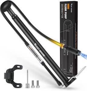 lot 12278 image: Mini Bike Pump, Portable Aluminum 160 PSI Floor Pump for PrestaSchrader