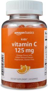 lot 12341 image: Amazon Basics Kids Vitamin C 125mg Gummies, Orange, 60 Count, 2-Month Supply 2p