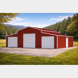 lot 147 image: IN THE BOX - SDLanch 42x30 Triple Garage Metal Shed
