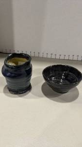lot 1050 image: Handcrafted glazed pottery