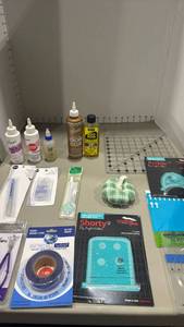 lot 1150 image: Sewing & Quilting Supply Lot Adhesives Tools Notions Rulers