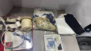 lot 1218 image: Fashion Embroidery Kit with Floss Thread Hoop and Instructions and cross stitch kit