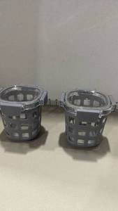 lot 1237 image: Ello Duraglass food storage containers feature glass bodies with protective silicone sleeves