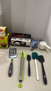 lot 1292 image: Chefs Choice Home Knife Sharpener, utensils and more