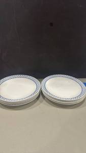 lot 1296 image: Brentwood Real English Ironstone W Adams & Sons Dinner Plates Set of 10 one had a small chip