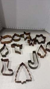 lot 1330 image: Copper cookie cutters