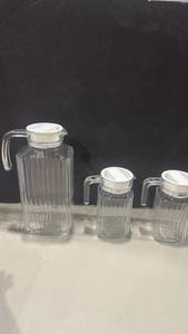 lot 1347 image: Luminaire glass pitchers
