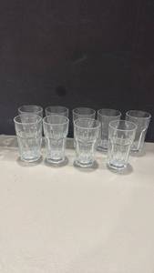 lot 1348 image: 9 Juice glasses