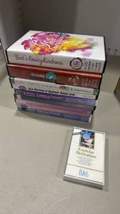 lot 1372 image: Lot of 9 DVDs Exercise, Pilates, Fitness Programs and Subliminal Audio Tape