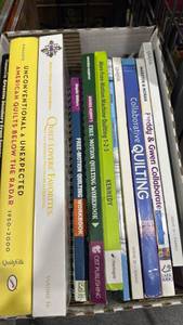lot 1397 image: Books on quilting including Kiracoe Unconventional & Unexepcted More Freedom Quilt