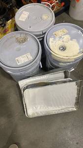 lot 2048 image: Paint in beige, silver fox, cream and pans