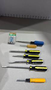 lot 2055 image: Stanley and other Screwdrivers with Bonus Hardware