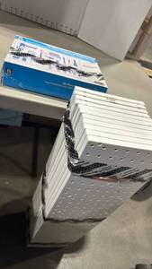lot 2078 image: 11 Plastic peg board and organizer 32x8