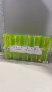 lot 2091 image: Party Lights 10 Lime Green Coil Lanterns 120V UL