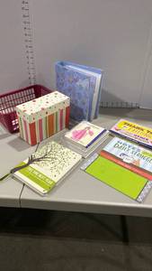 lot 2108 image: Chinese folk paper and handicrafts tissue paper art with note cards, journal, funny sticky notes  and more