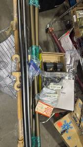lot 2136 image: Curtain rods and hardware