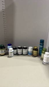 lot 2145 image: Lot of Dietary Supplement Bottles Vitamins and Oils