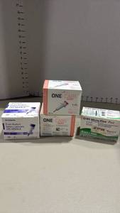 lot 2148 image: Lot of 3 Medical Safety Lancets McKesson One-Care BD Micro-Fine 28G-32G 100ct
